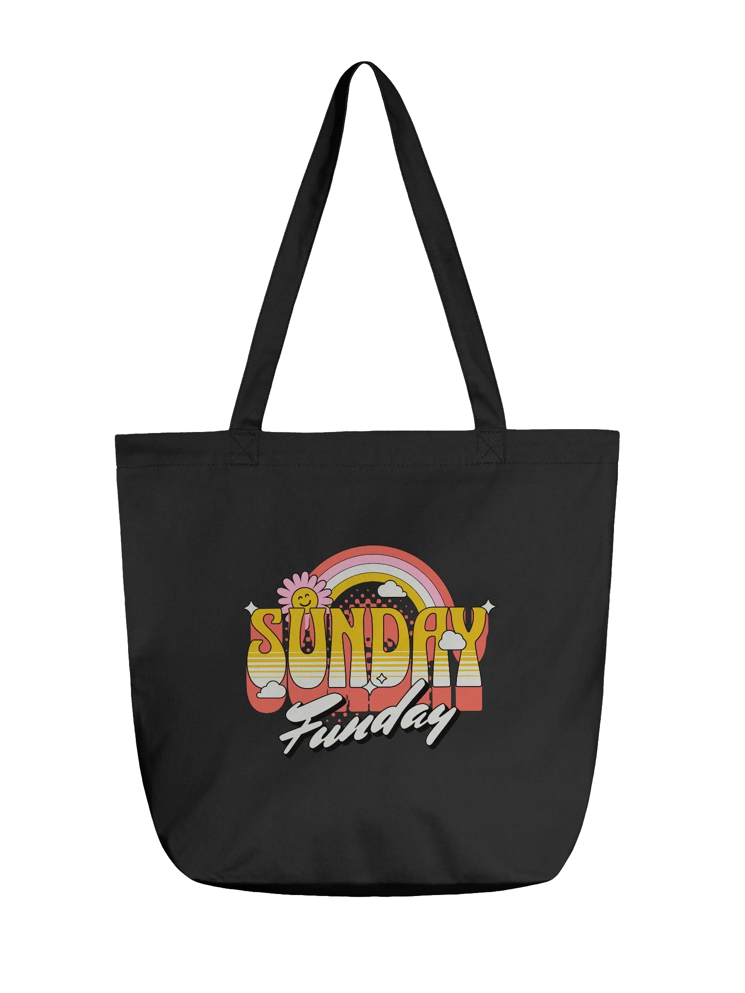 Shop Sunday Funday Typography Tote Bag for Weekend Vibes product image (1)