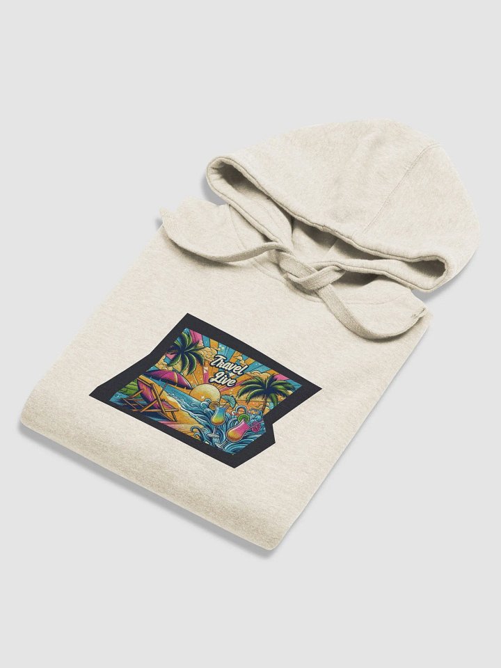 Cotton Heritage Unisex Premium Hoodie | AI Design Travel product image (1)