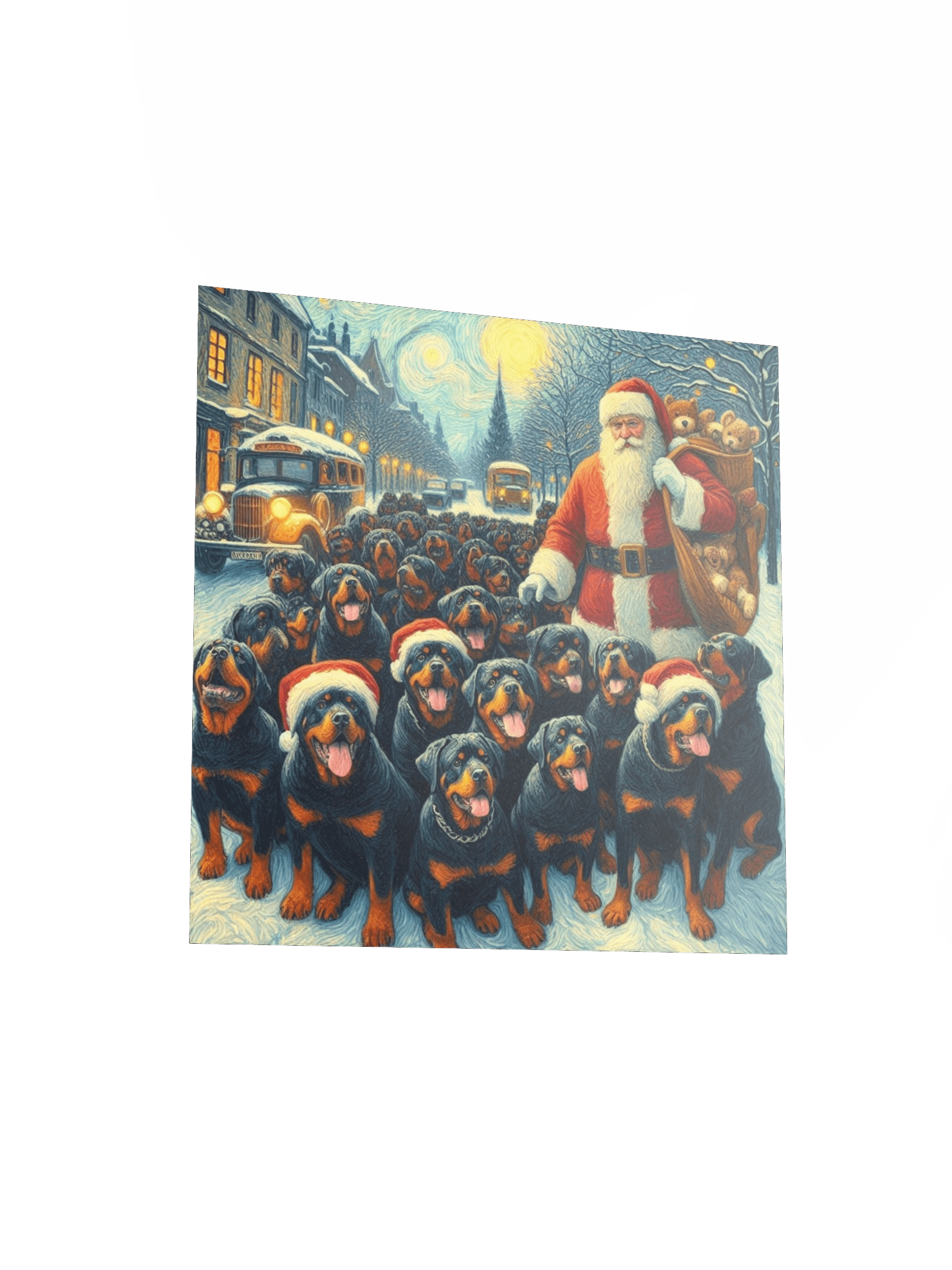 Santa's Rottweiler Wonderland Poster product image (13)
