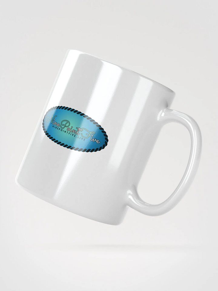 White NinePointFive Teal Wordmark Logo Mug product image (2)
