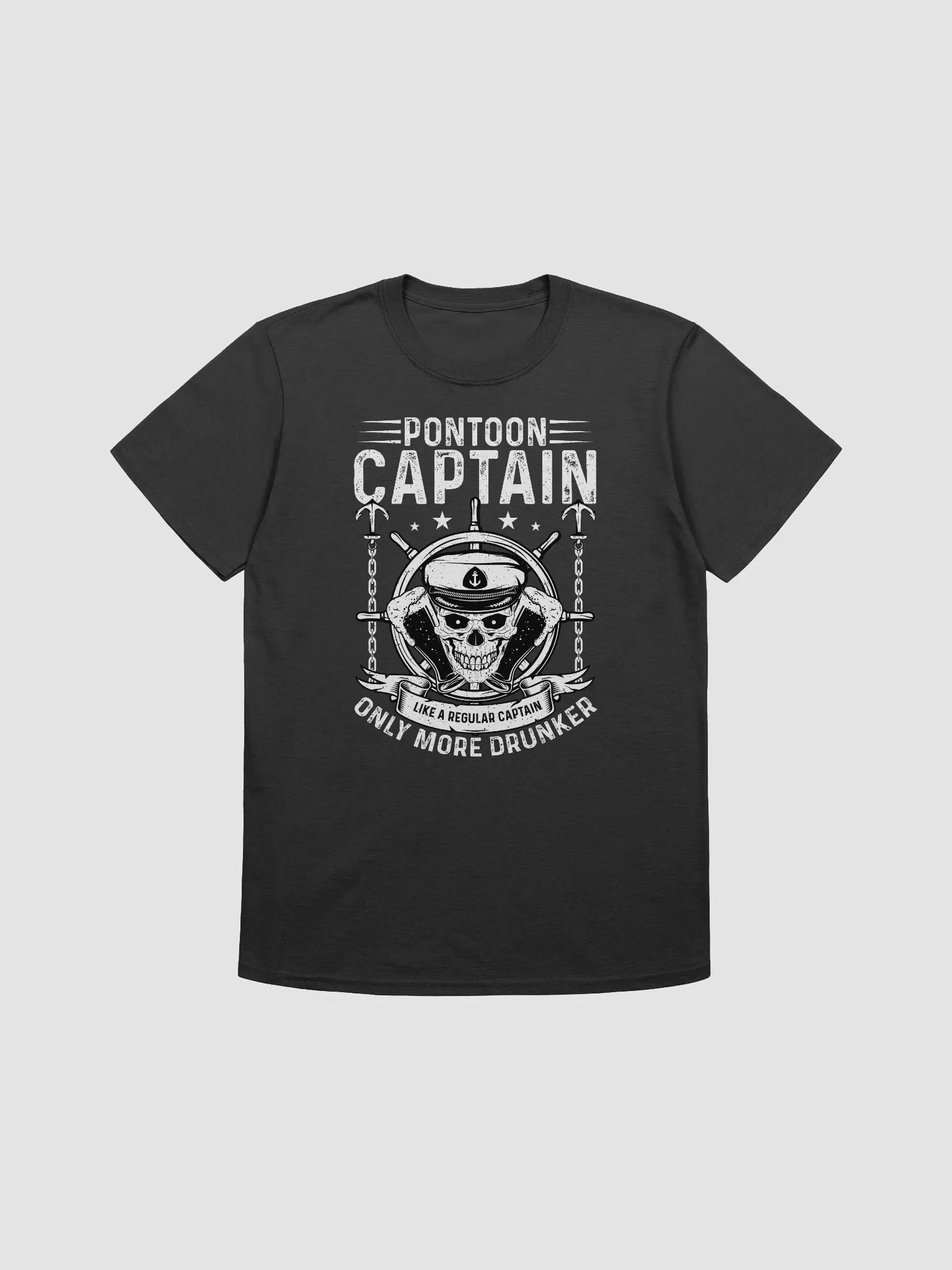 Drunken Pontoon Captain Gildan 64000 Unisex Tshirt product image (3)