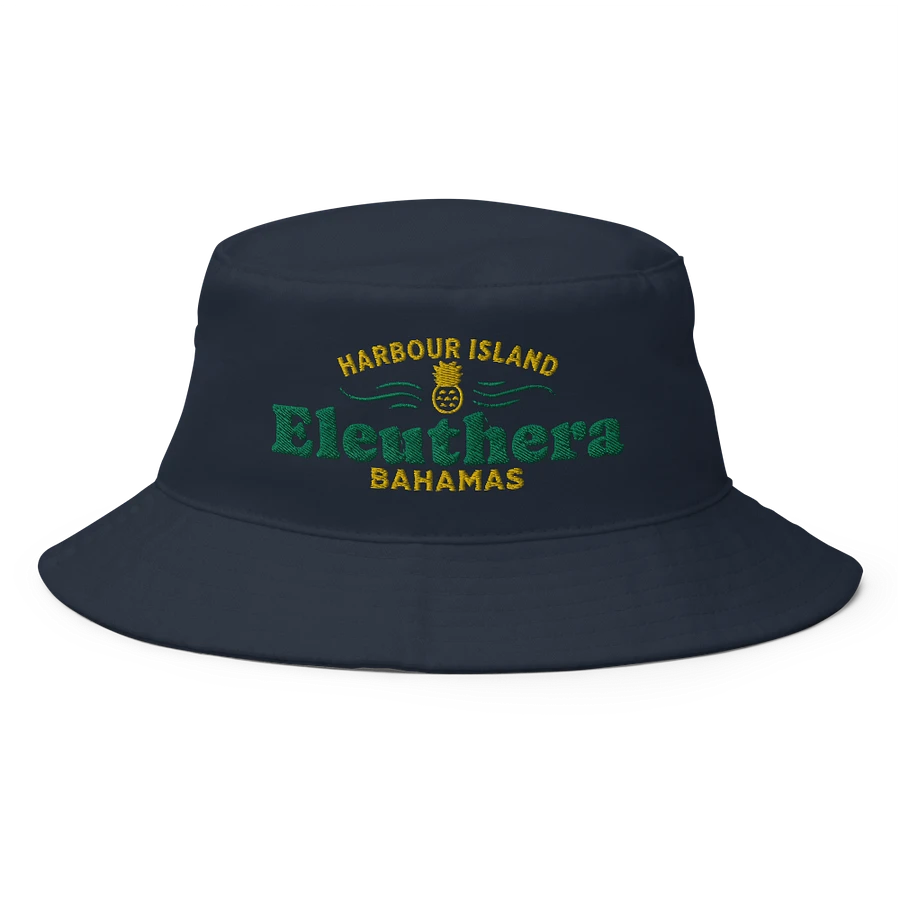 Harbour Island Eleuthera Bahamas Hat : Pineapple Bucket Hat Embroidered product image (1)