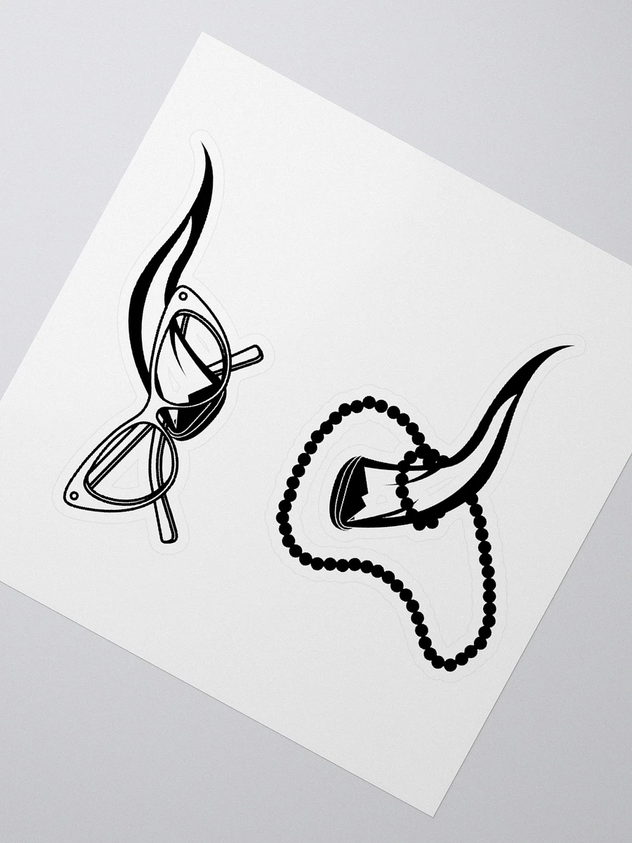 Horns, Glasses & Pearls Sticker product image (2)