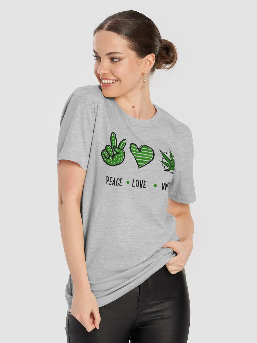 Peace, Love, and Cannabis T-Shirt product image (77)
