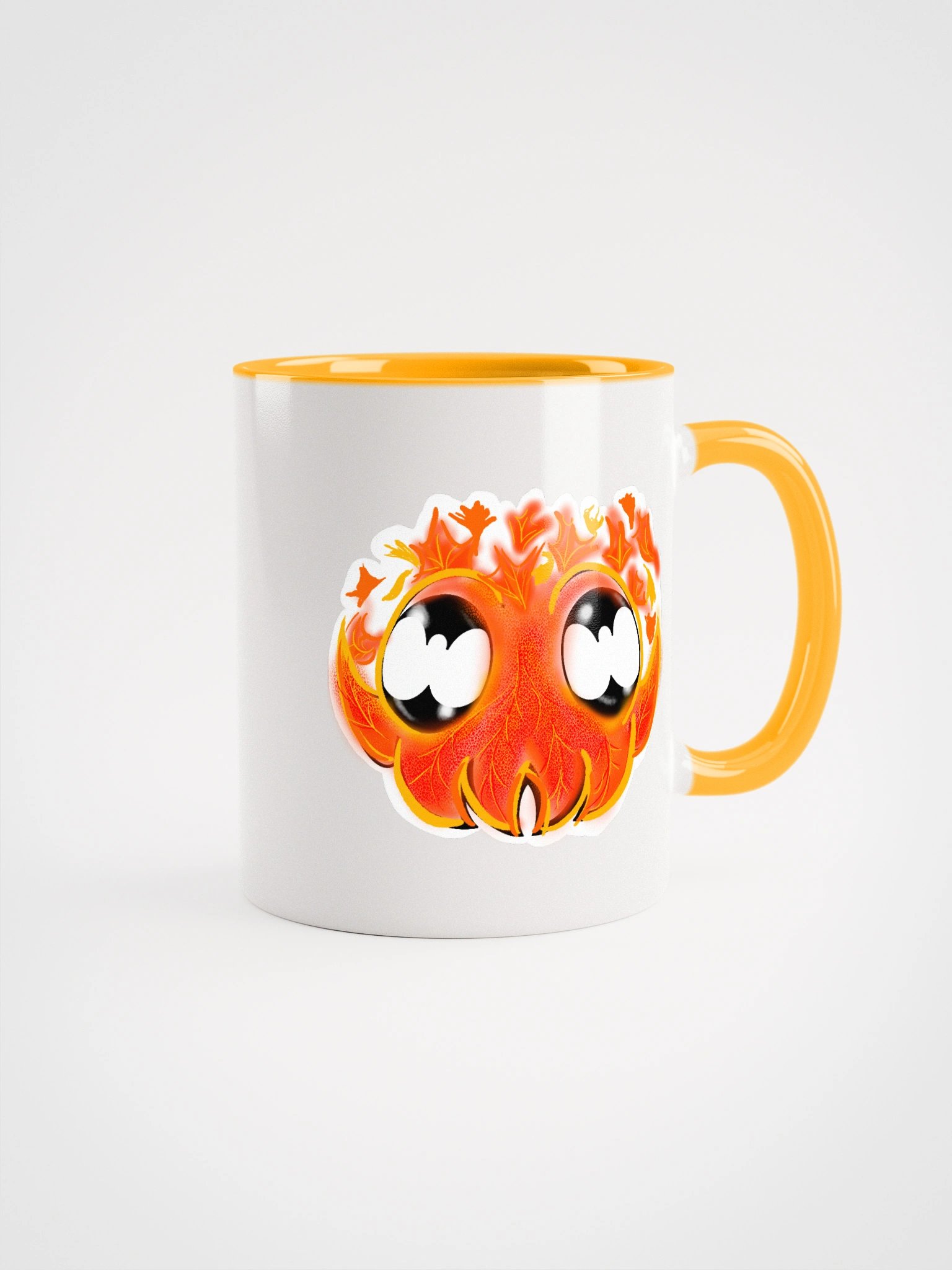 Leafy Cuttle Face Paint Sketch double sided- color mug product image (2)