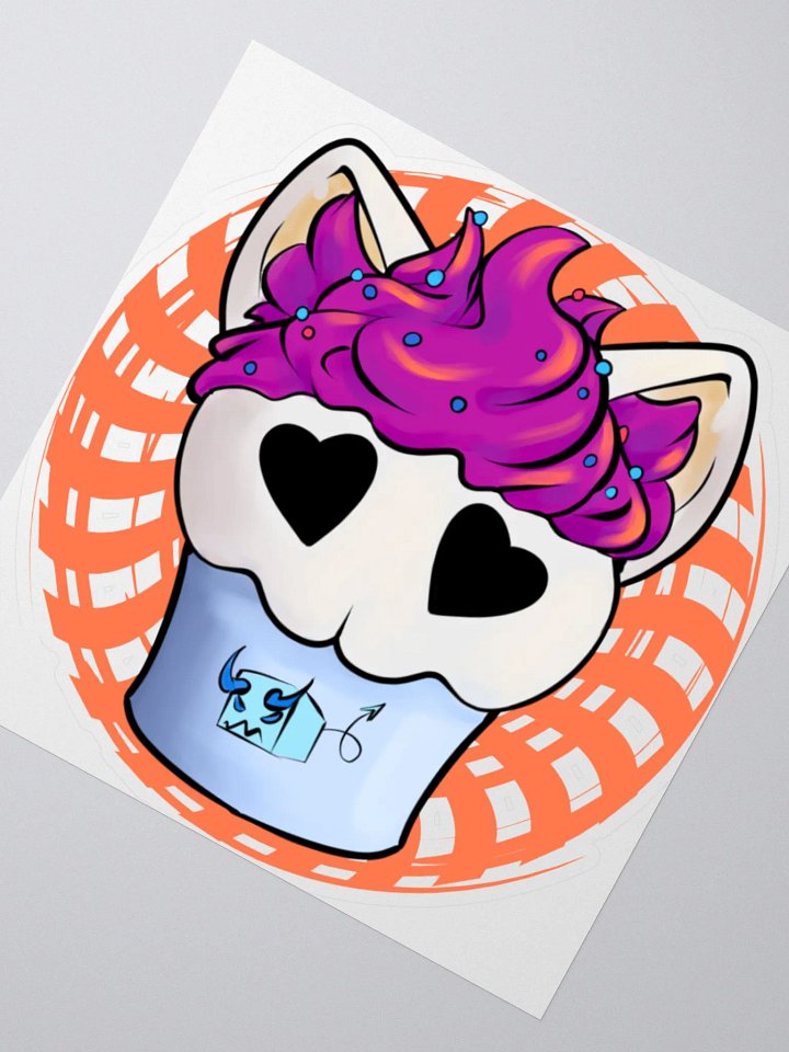 Punkcake (Orange) Kiss-Cut Sticker product image (2)