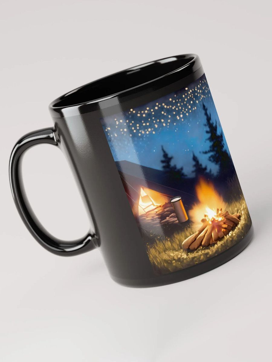 Campfire Design Companion: a Golden Retriever Black Glossy Mug for Dog product image (5)