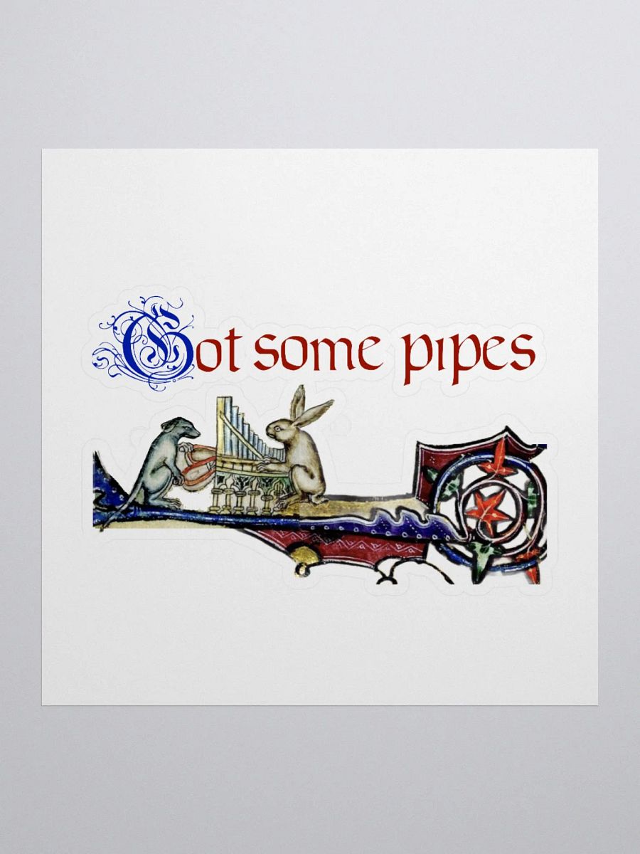 Bunny got some pipes sticker product image (3)