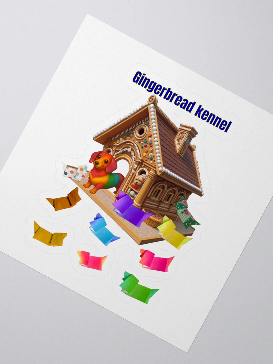 Gingerbread Kennel Kiss Cut Stickers product image (2)