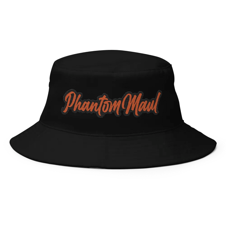 'PhantomMaul' Bucket Hat Orange Lettering product image (1)
