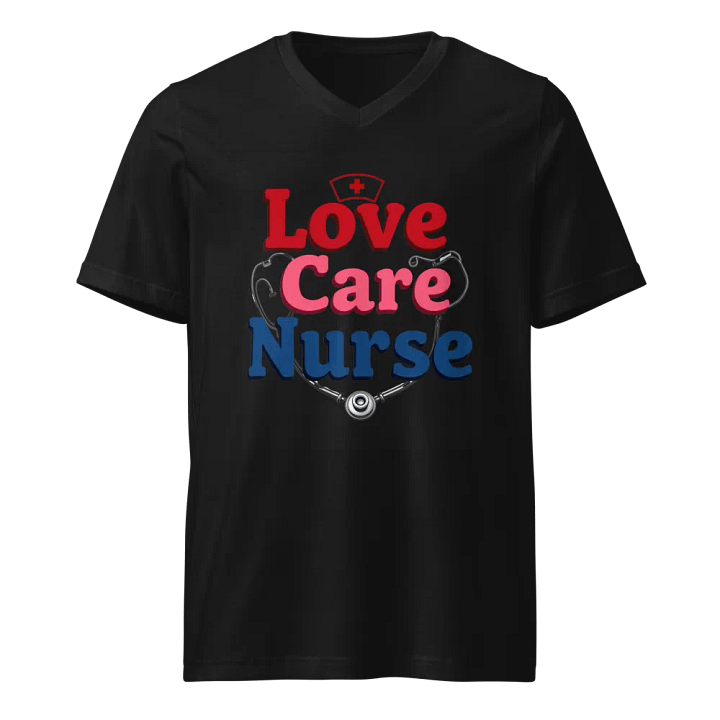 Nurse Love & Care V-Neck Tee product image (1)
