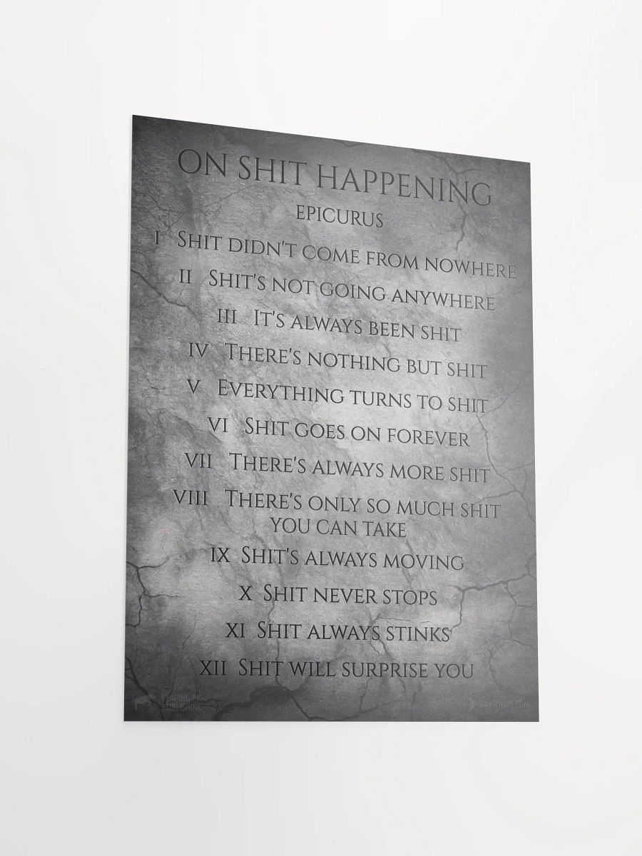 On SH!T Happening (Matte Poster) product image (1)