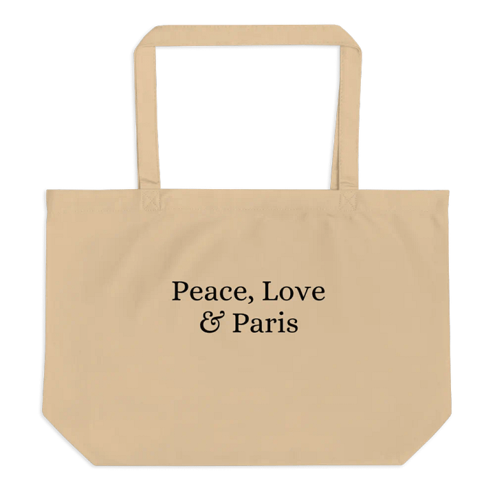 Peace, Love and Paris Organic Tote product image (2)