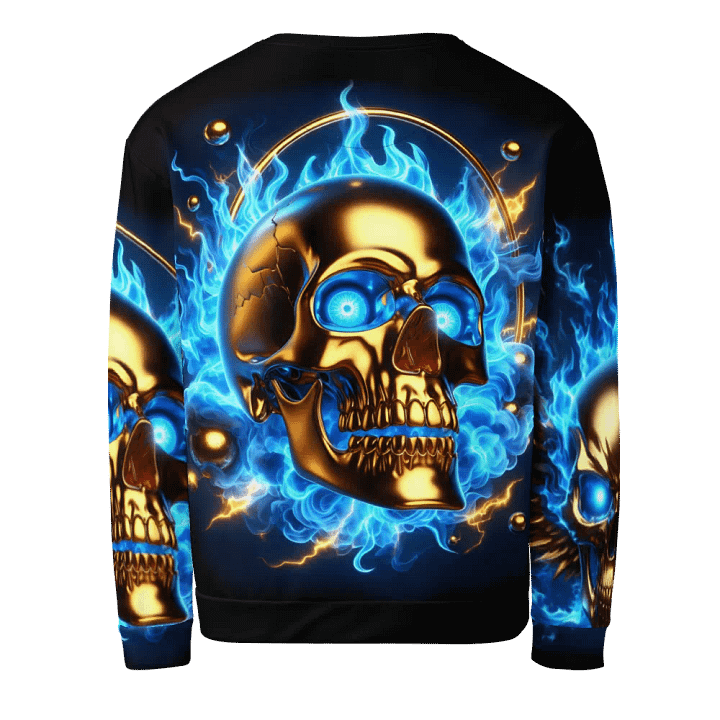 Ethereal Golden Skull - Unisex Sweatshirt #18 product image (2)
