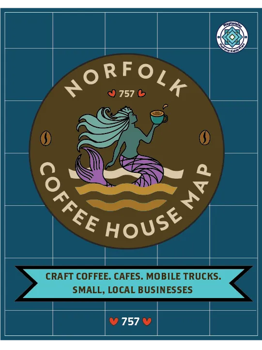 Norfolk 2025 Coffee House Map - Instant Digital Download product image (1)