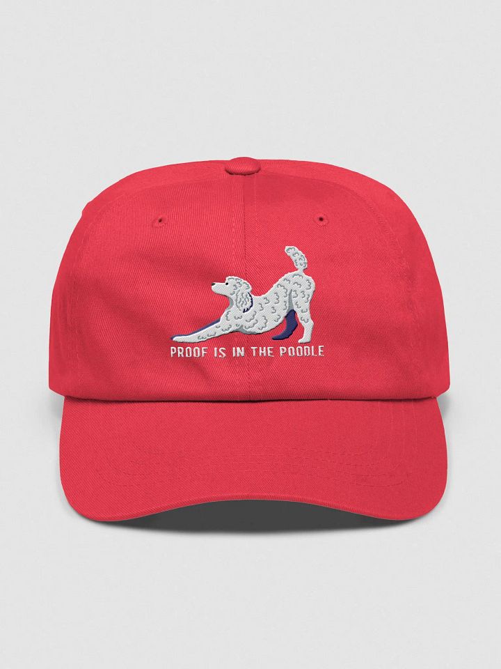 Proof Is In the Poodle Classic Dad Hat(Embroidered) of a Poodle(White) product image (1)