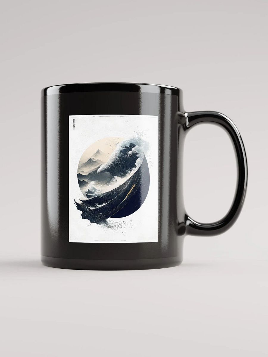 Geometric abstract art in Japanese style (front & back) product image (1)