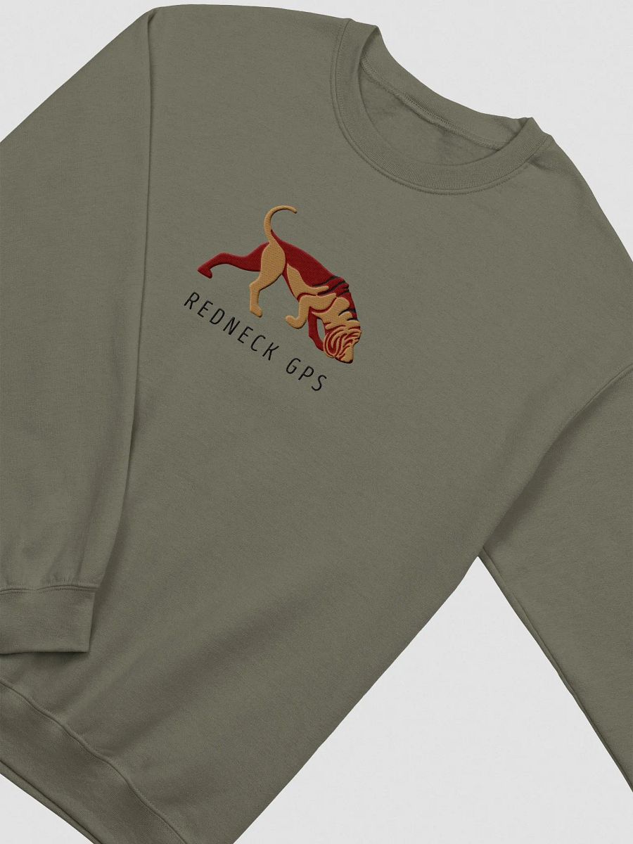 Redneck GPS Sweatshirt (Embroidered) of a Bloodhound product image (5)