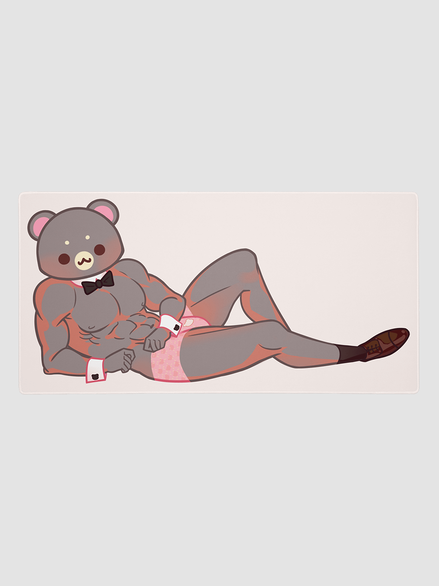 'Fancy Time' kuma Desk/Mouse Mat product image (1)