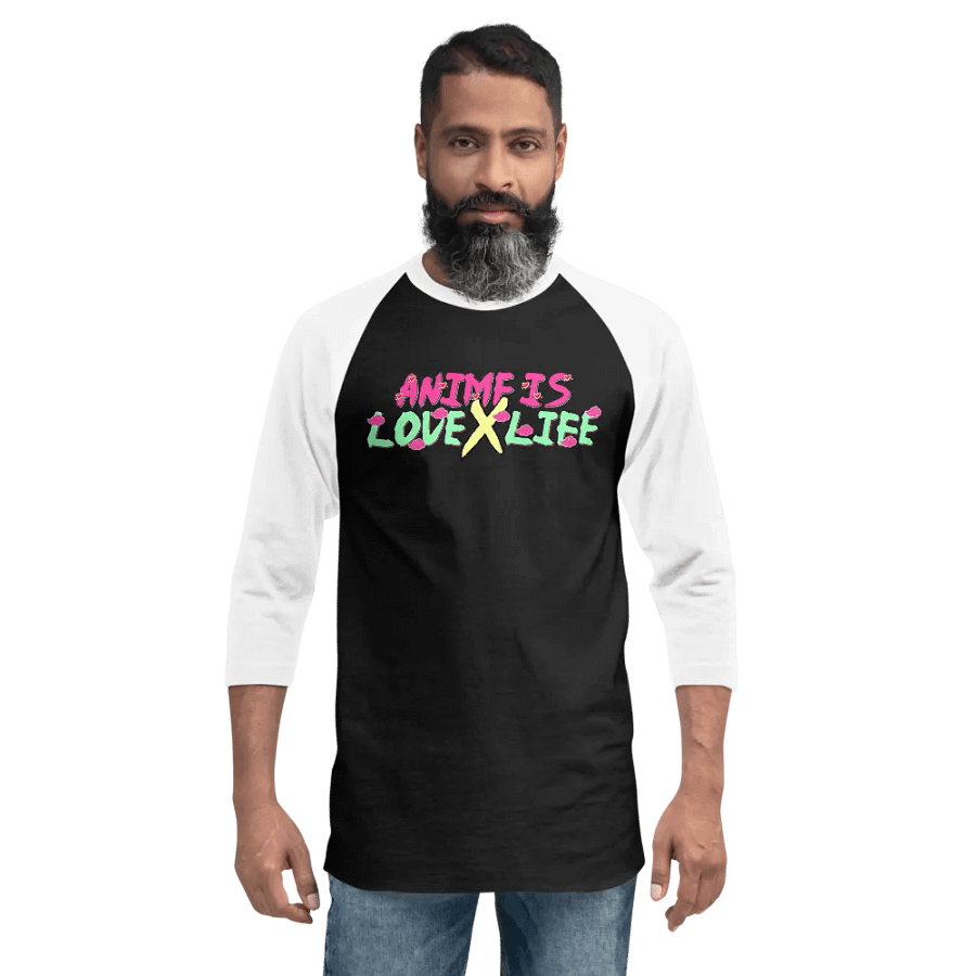Anime Is Love X Life Baseball Tee product image (2)
