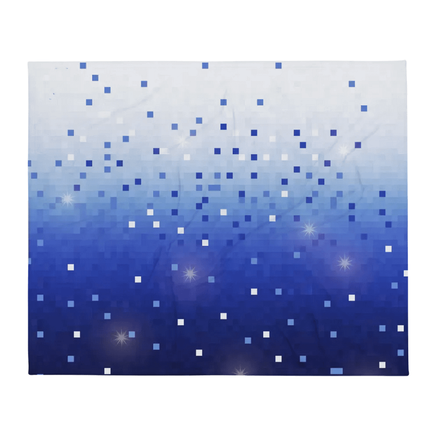 Blue Square Confetti Throw Blanket product image (13)