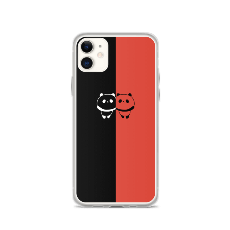 PANDAZ PHONE CASE (Black And Orange) product image (1)