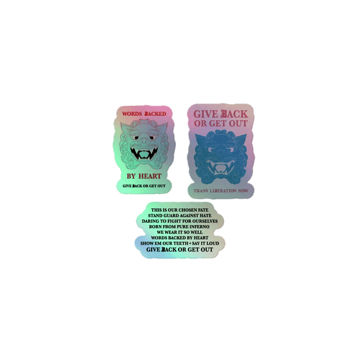 Mantra holo stickers product image (1)