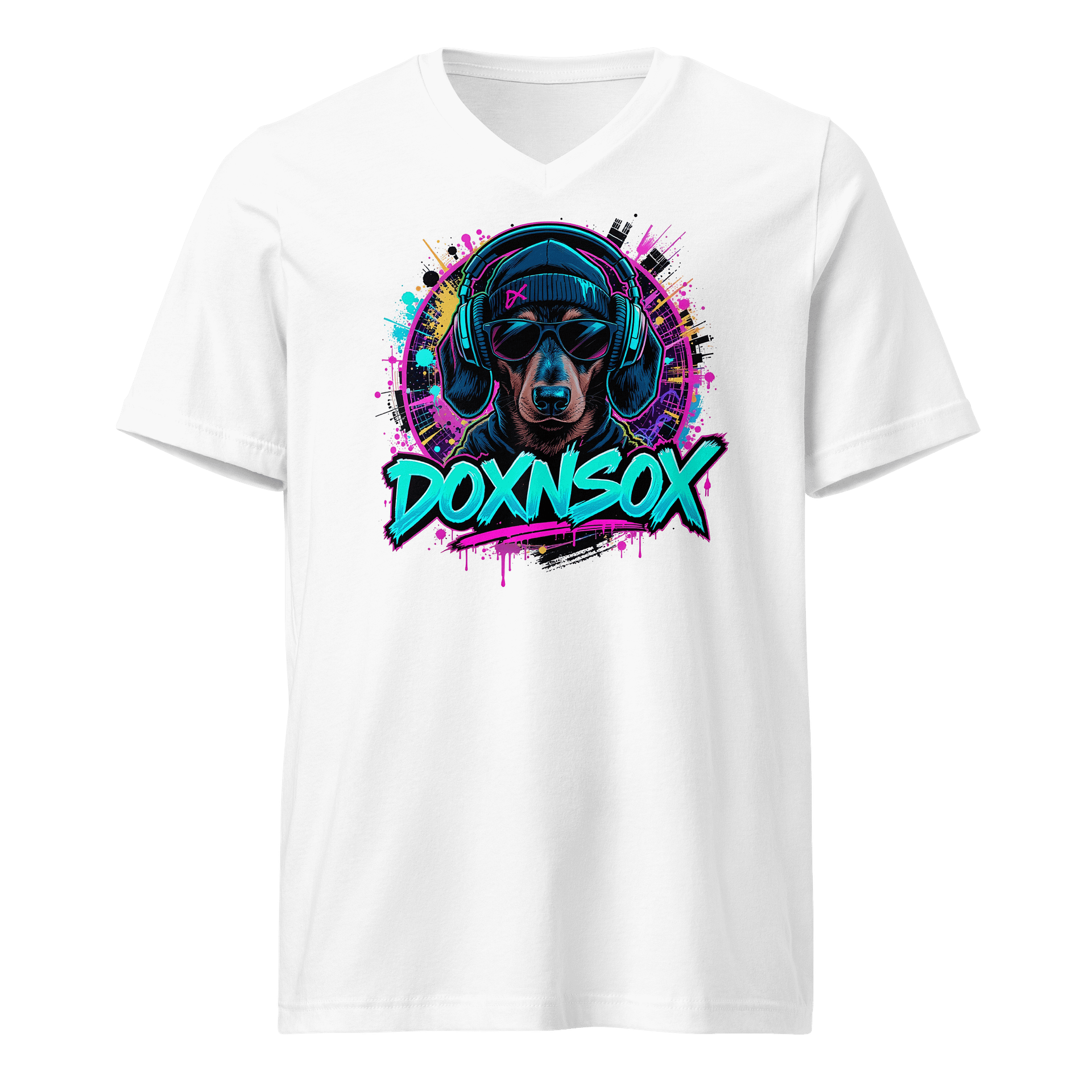 Graffiti Paws: V-Neck Tee product image (1)