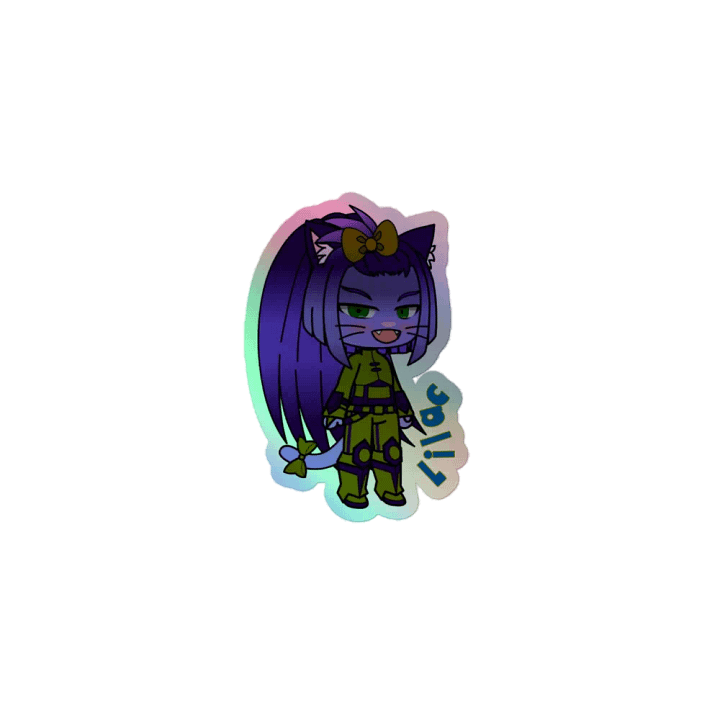 Lilac - Cosmic Cats - rainbow stricker product image (1)