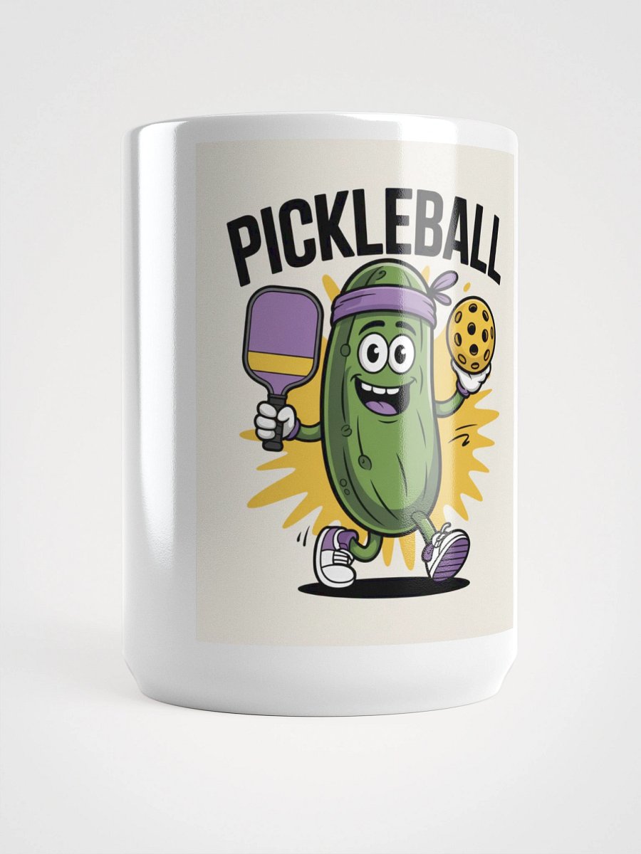 "Pickleball Power" Funny Cartoon Pickle Mug product image (5)