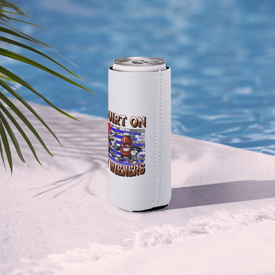 I Squirt On Juicy Wieners Saucy Coozie Can Cooler product image (6)