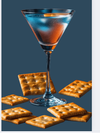 Martini and Cheese Crackers Print product image (4)