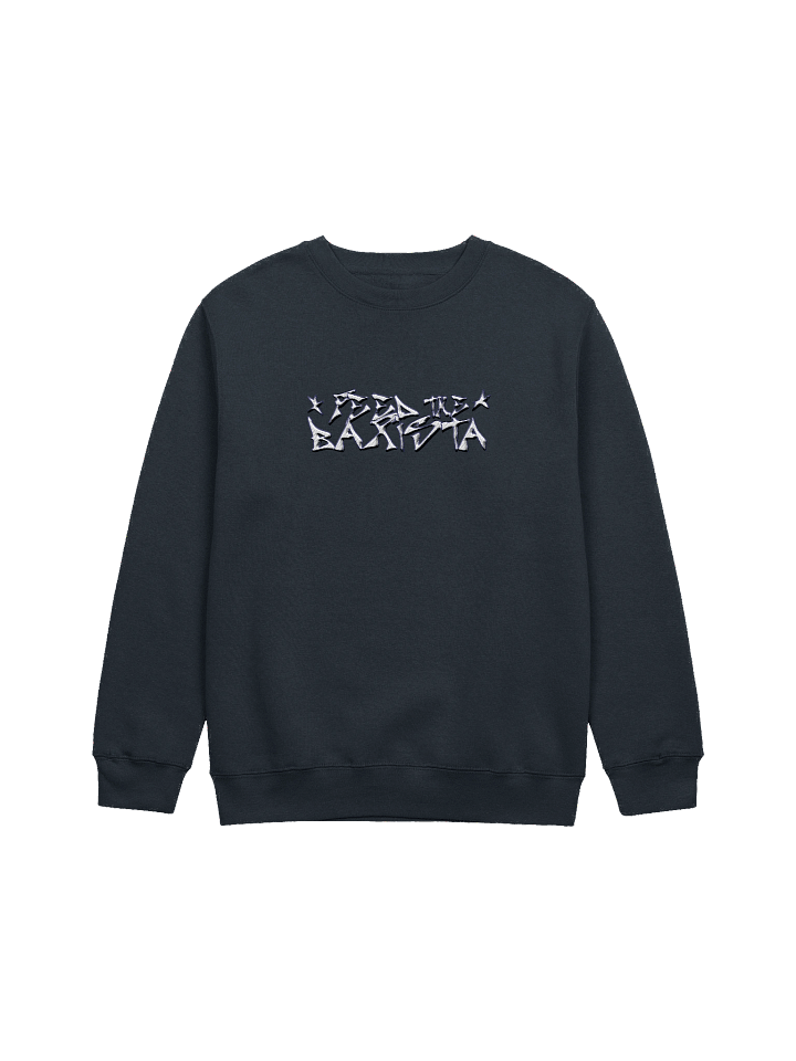 Feed the Barista Crew Shirt EMBROIDERD product image (1)