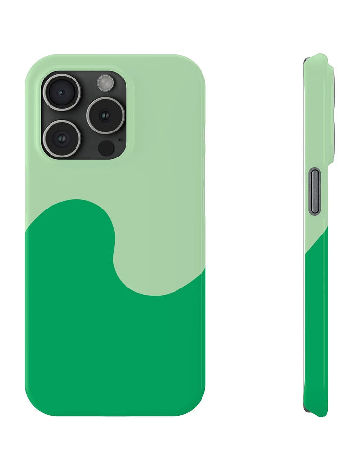 Money Green Minimal Wave iPhone Case product image (1)