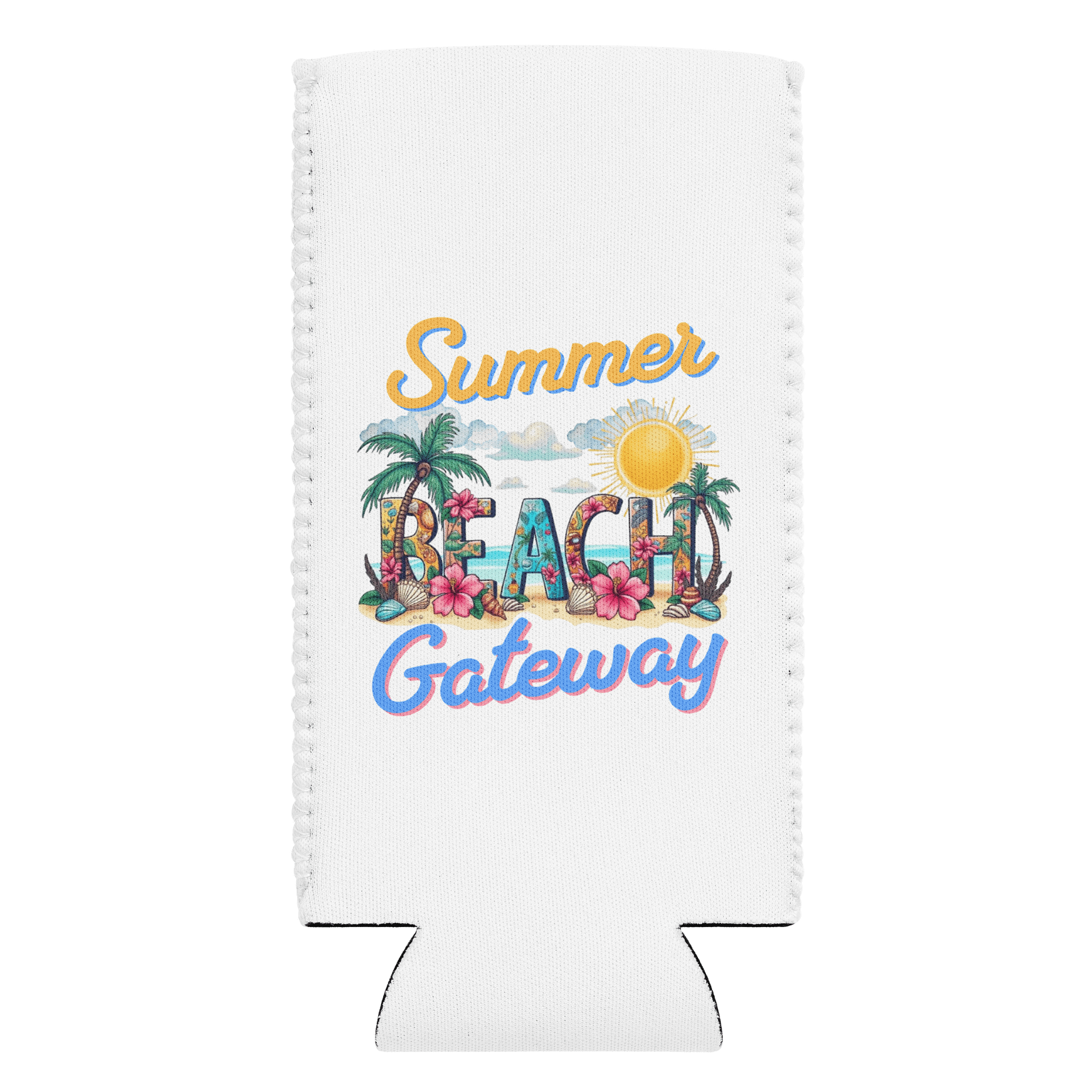 Summer Gateway Beach Tropical Vibes Can Cooler product image (1)