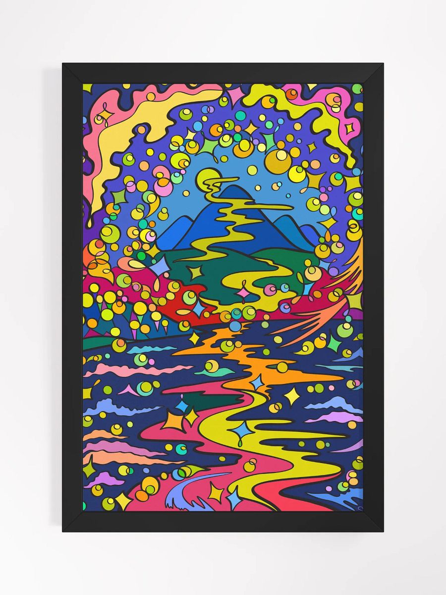 Psychedelic Pathway Matte Poster - Moon Path product image (4)