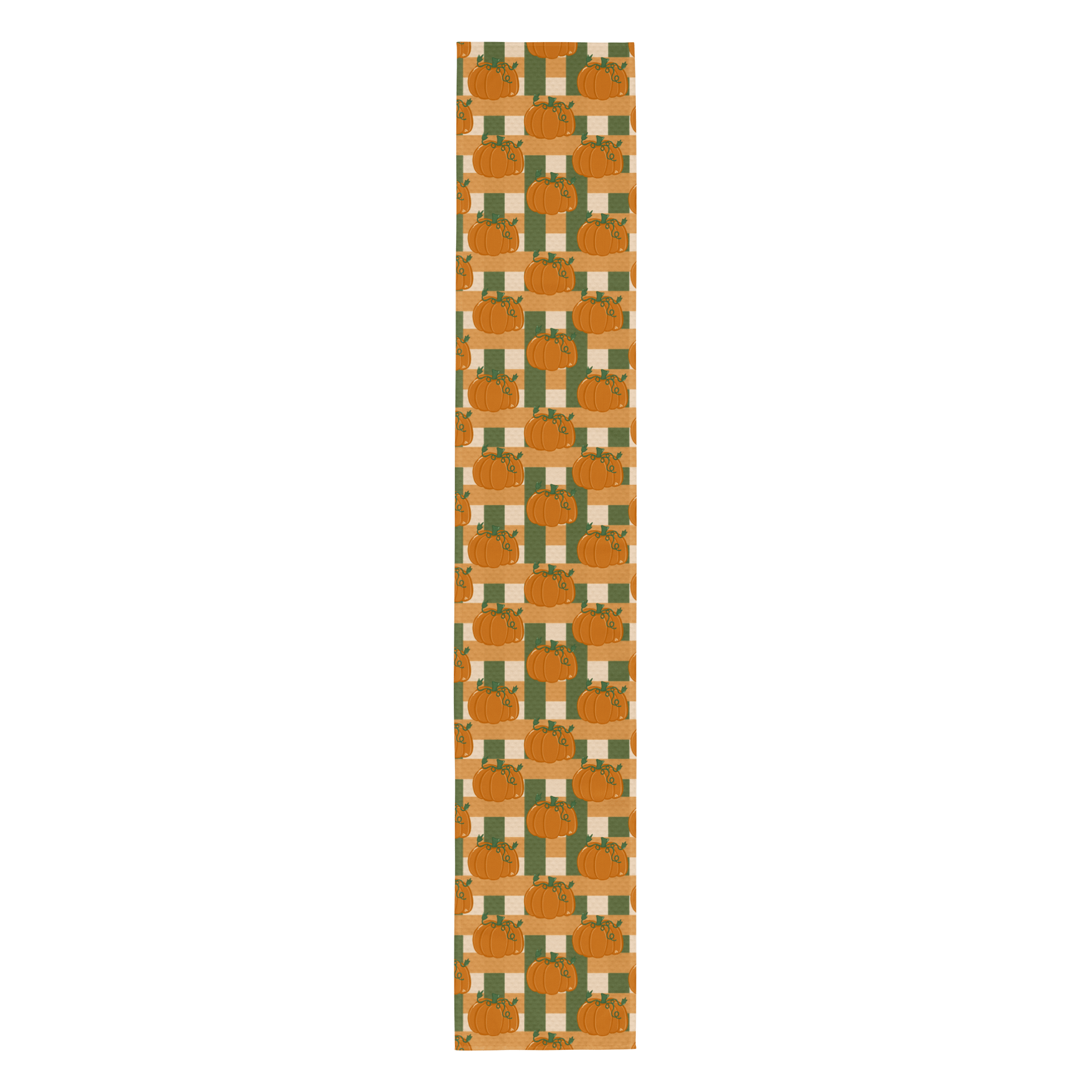 Pumpkin Plaid Pattern Table Runner product image (2)
