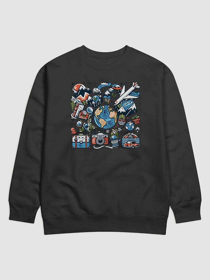 Cotton Heritage Premium Sweatshirt | AI Design about travel product image (2)