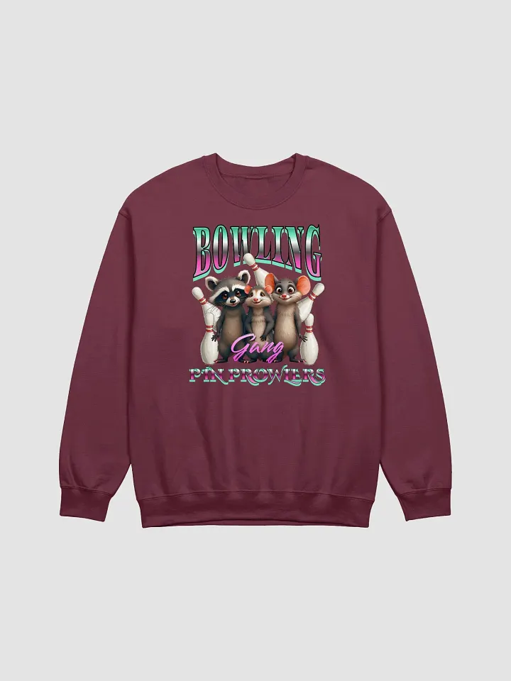 Bowling Gang Pin Prowlers Raccoon Air-Spun Classic Crewneck Sweatshirt product image (9)