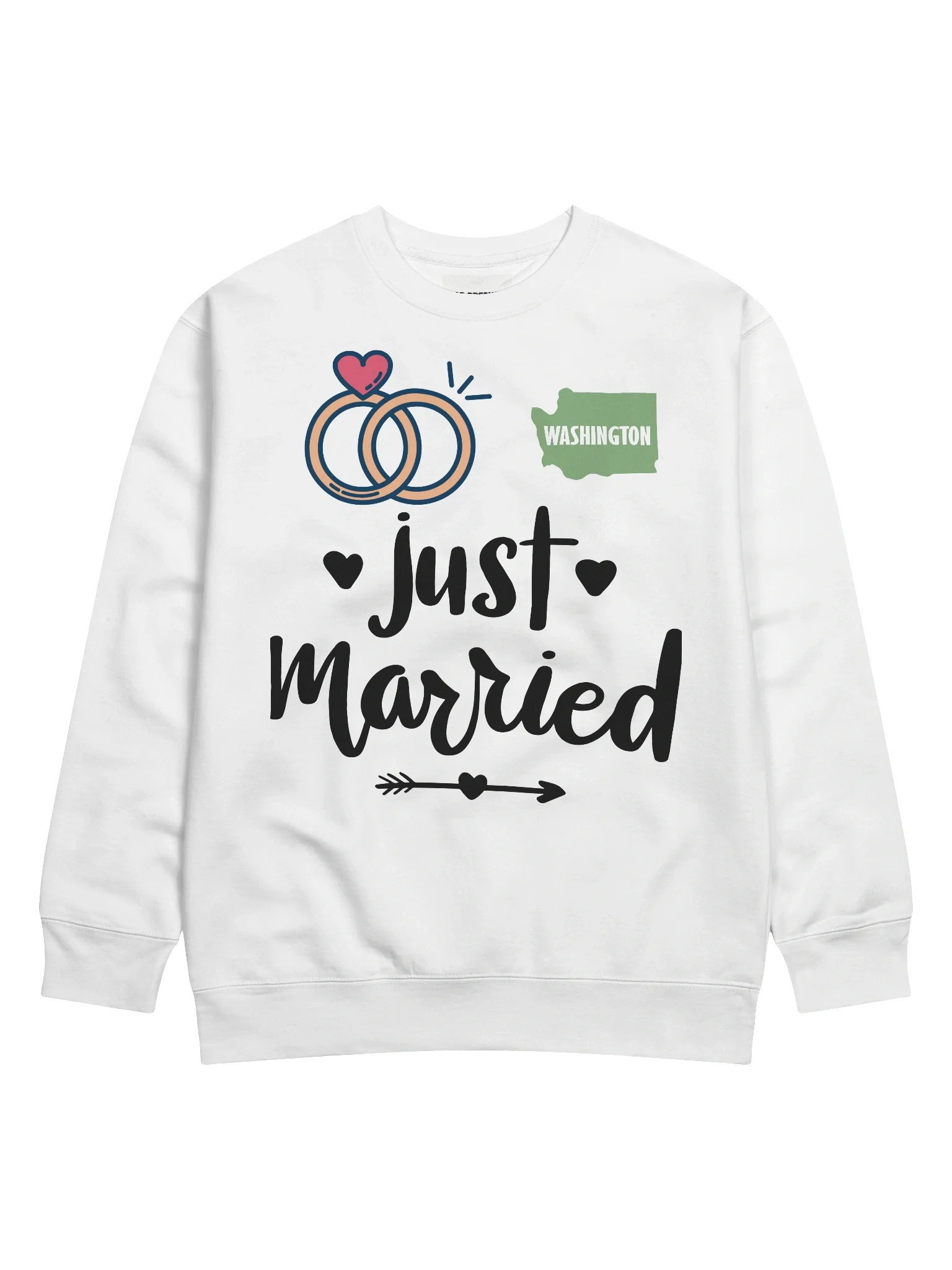 Washington *Just Marriedl* Premium Americana Crew product image (1)