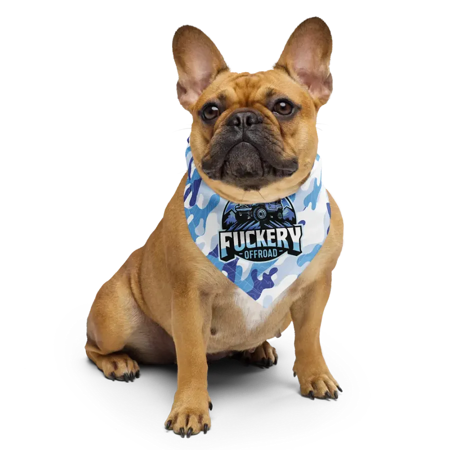 Fuckery Offroad Camo Topo Bandana - Blue product image (6)