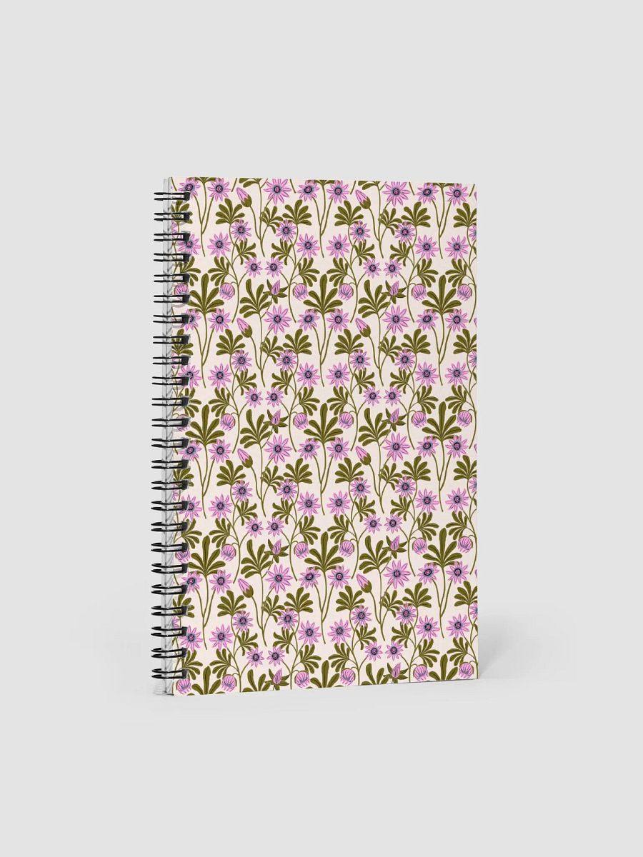 Passion Blooms - Pink and Green - Spiral Notebook product image (3)