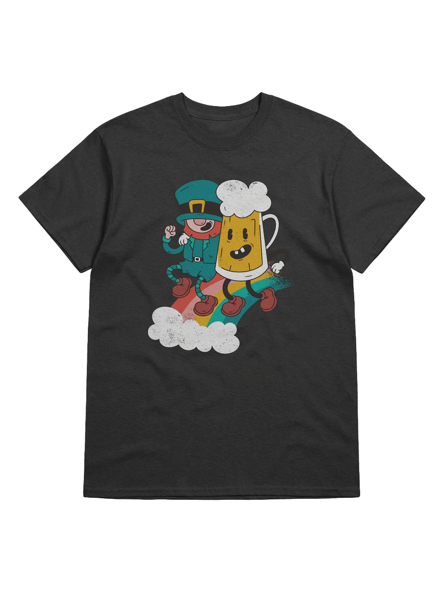 Leprechaun & Beer Buddy T-Shirt | Fun St. Patrick’s Day Party Cartoon Tee product image (25)