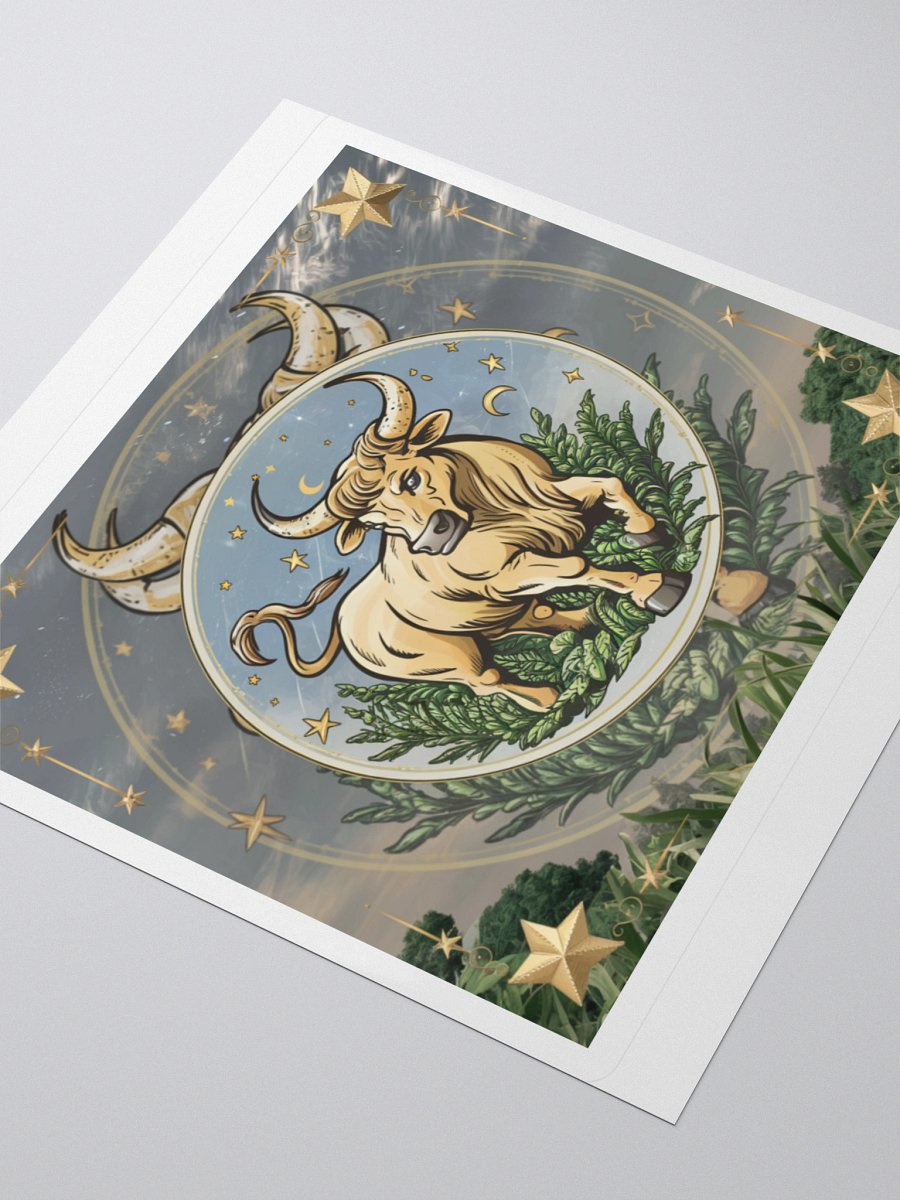 Exclusive Taurus Zodiac Sticker - Bull with Celestial Design - Premium Vinyl product image (9)