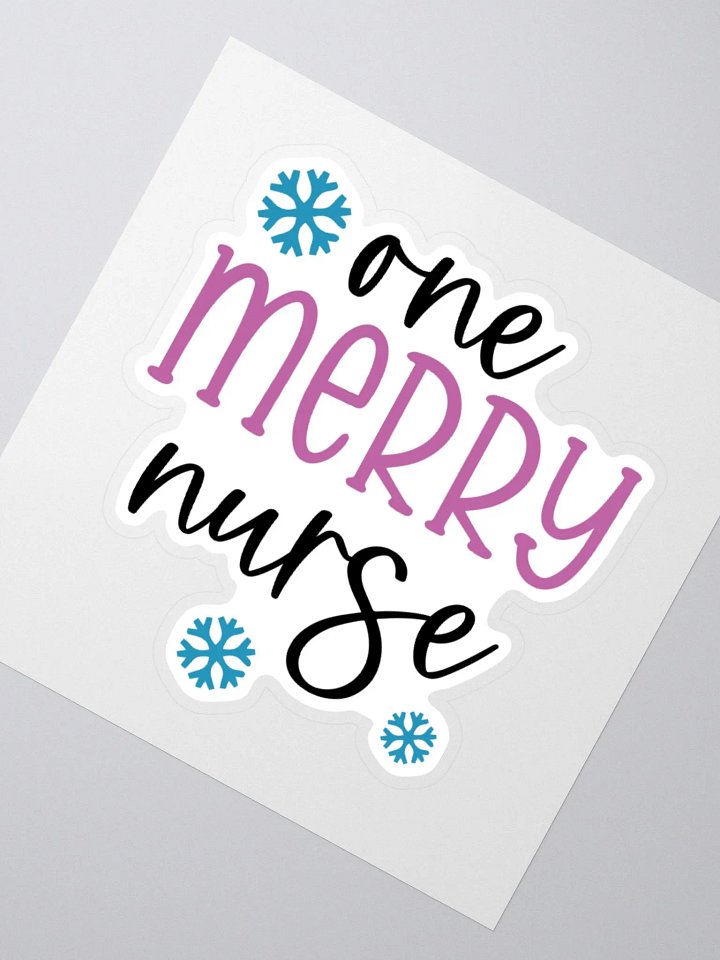 One Merry Nurse Sticker product image (5)