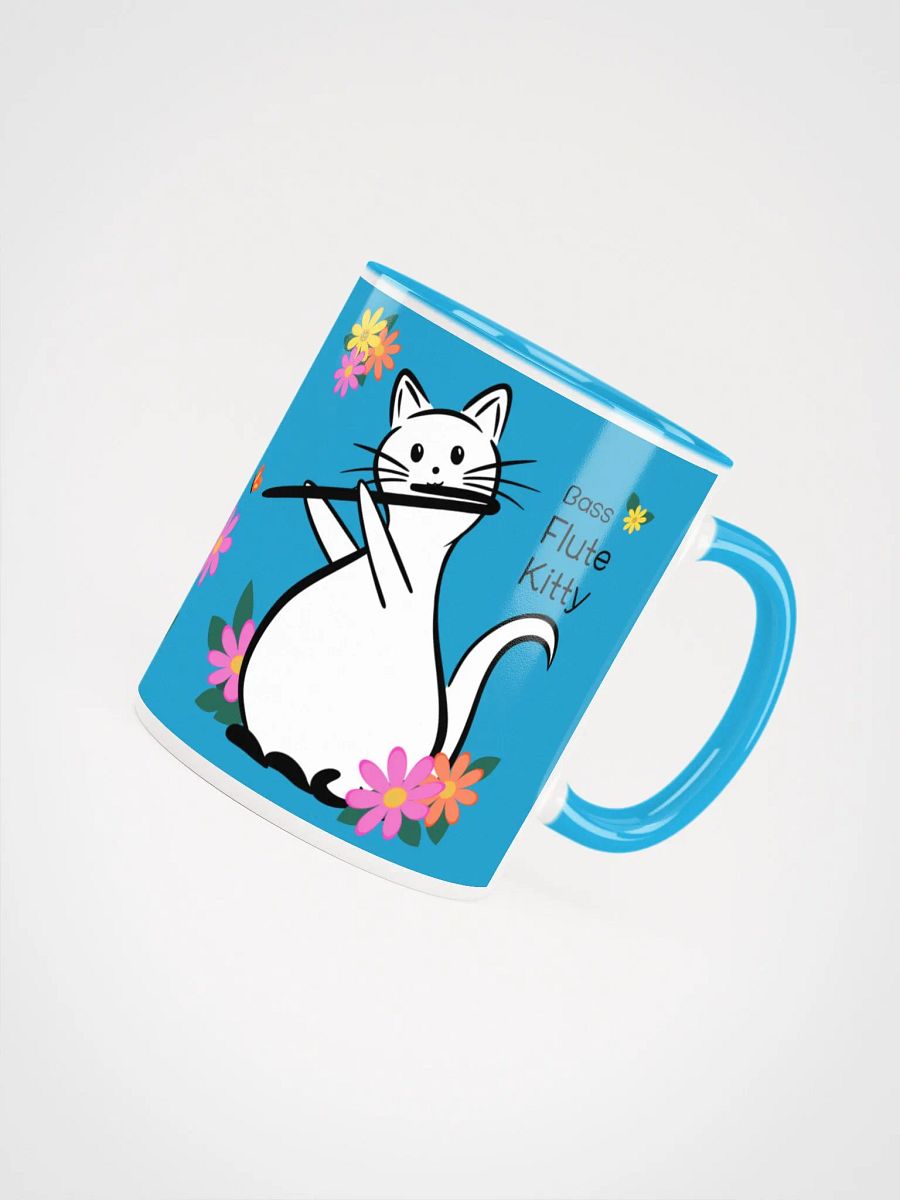 Flute Kitty Ceramic Mug - 11 0z - Bass Flute product image (4)