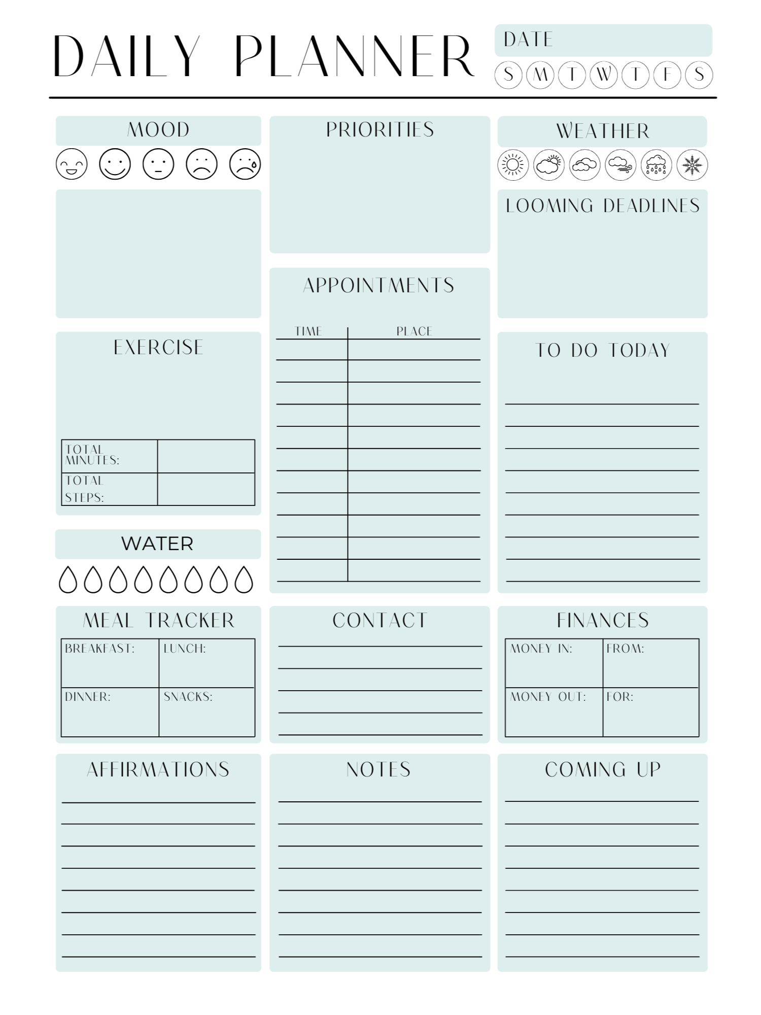 ADHD Friendly Daily Planner Page product image (1)