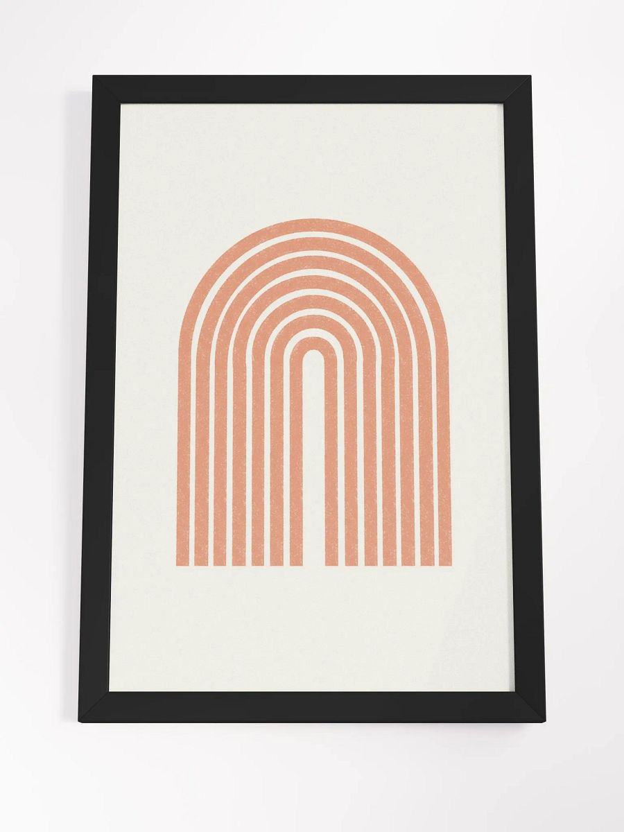 Symmetrical Coral Arch Framed Poster | Elegant and Modern Wall Art product image (3)