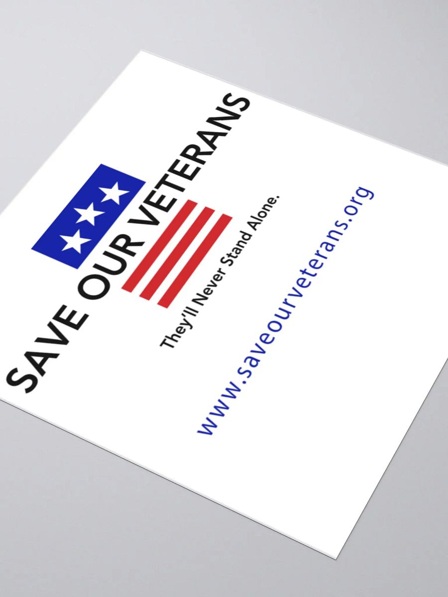 Save Our Veterans Kiss Cut Stickers product image (6)