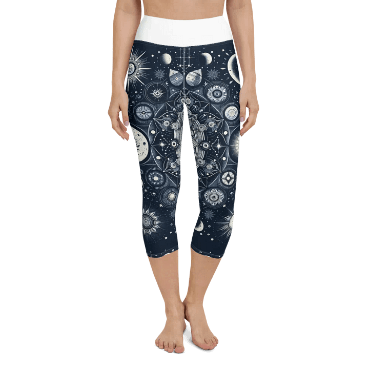 All-Over Print Yoga Capri Leggings product image (1)